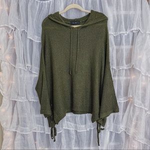 Lizard Thicket: hunter green, flowy, tunic, hoodie